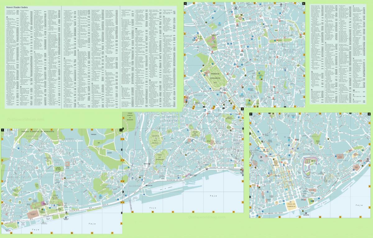 Mapa de calles de Lisboa