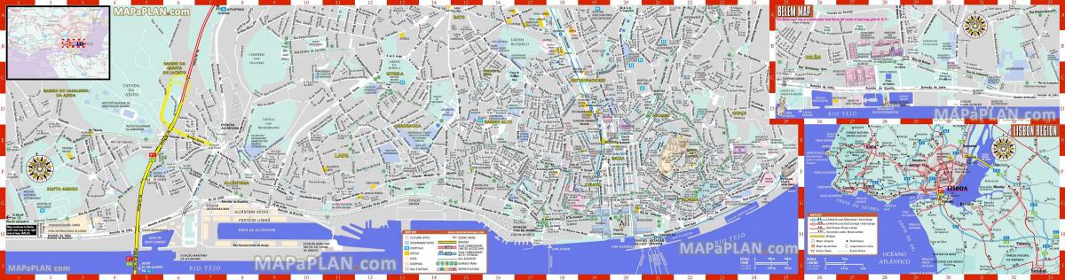 Mapa de carreteras de Lisboa